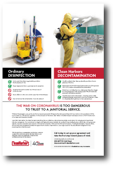 disinfection decontamination vs flyer guide